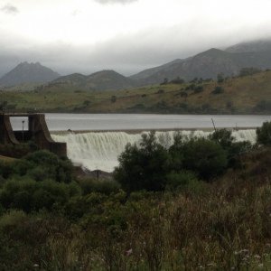 Wasserfall am Stausee von Torpe